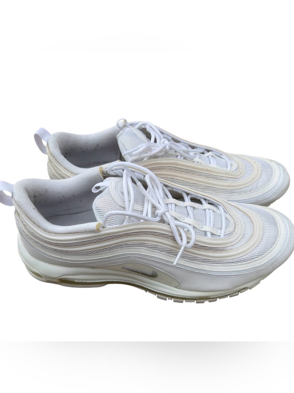 NIKE Air Max 97 Mens Trainers Sneakers Size 13 Color White Shoes